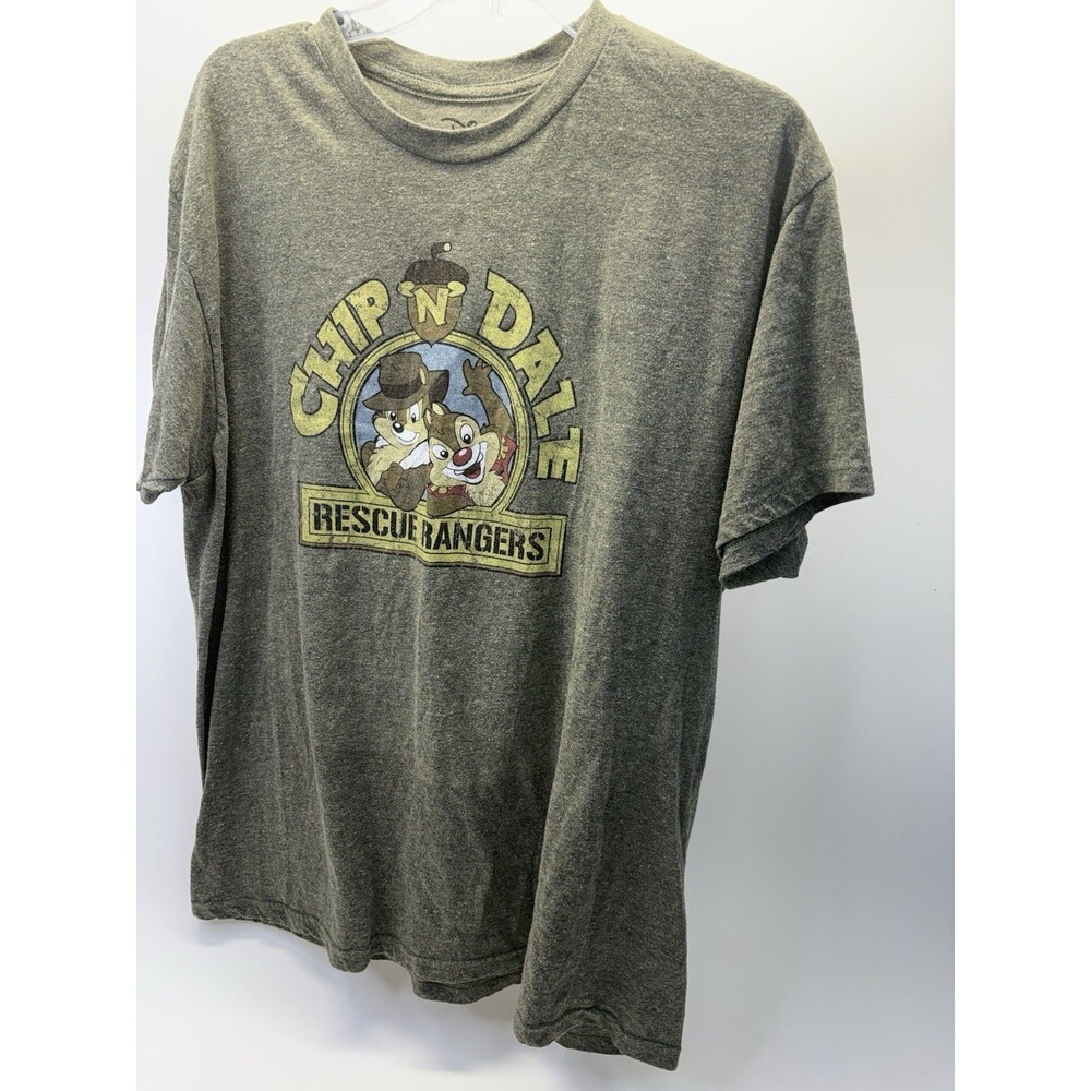 Disney Chip n Dale Rescue Rangers Graphic T-Shirt XL Heather Green